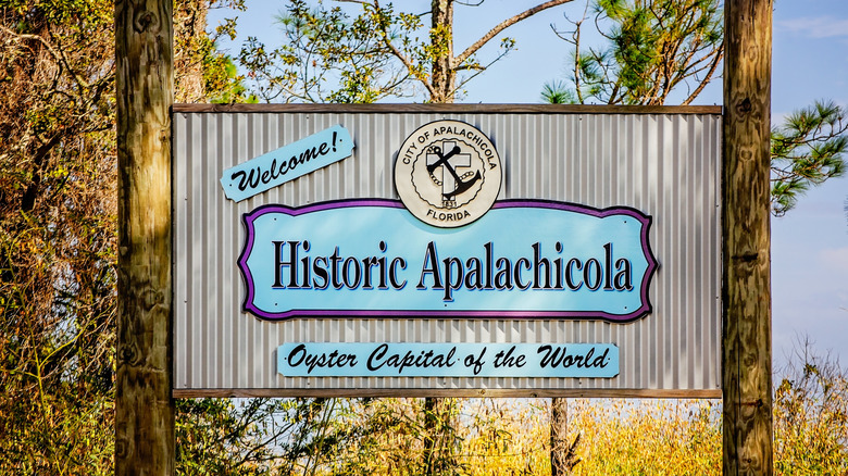 Sign saying "Oyster Capital of the World"