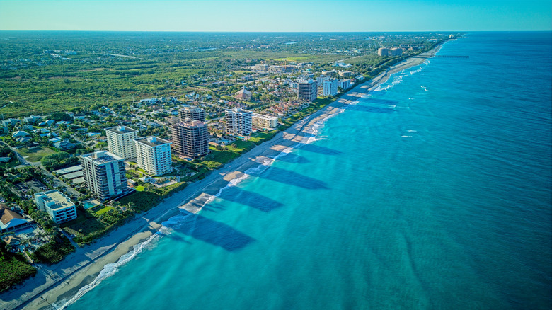 Coastline of Juno Beach in Florida