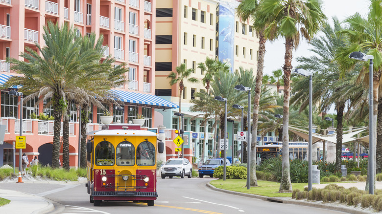 A trolley in Pinellas County, Florida