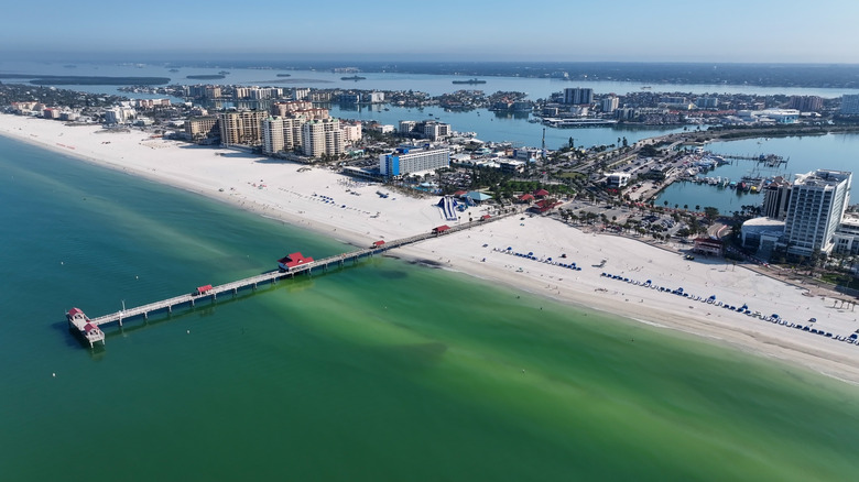 An elevated view of Clearwater, Florida