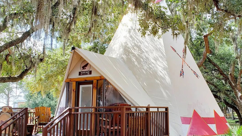 teepee at the Westgate River Ranch Resort & Rodeo
