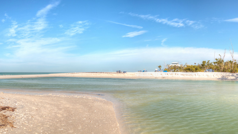 Clam Pass, a natural lazy river in Naples, Florida
