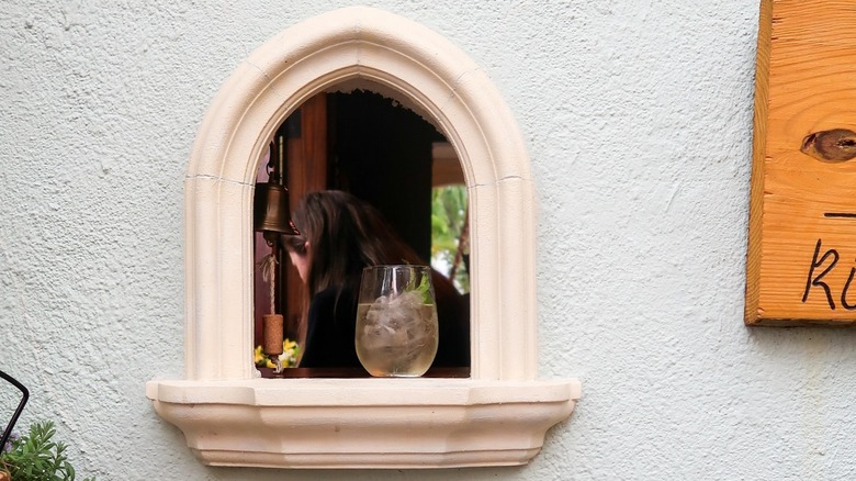Oggi Italian's wine window in Tampa