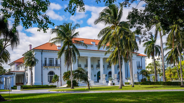 The exterior of Henry Morrison Flagler Museum in Palm Beach
