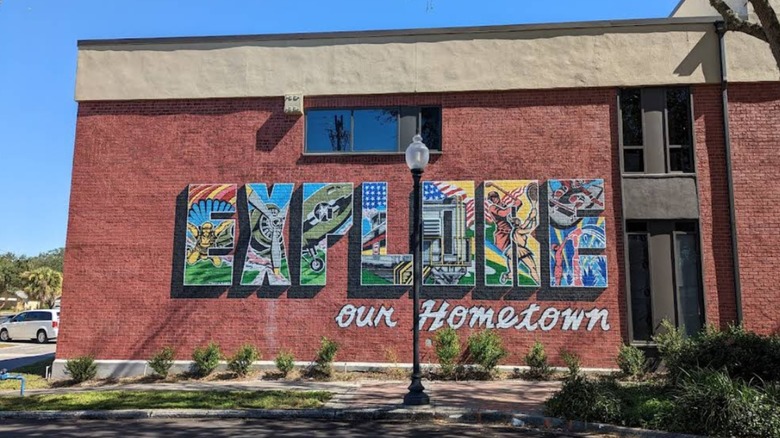 One of numerous murals in the historic downtown Zephyrhills district