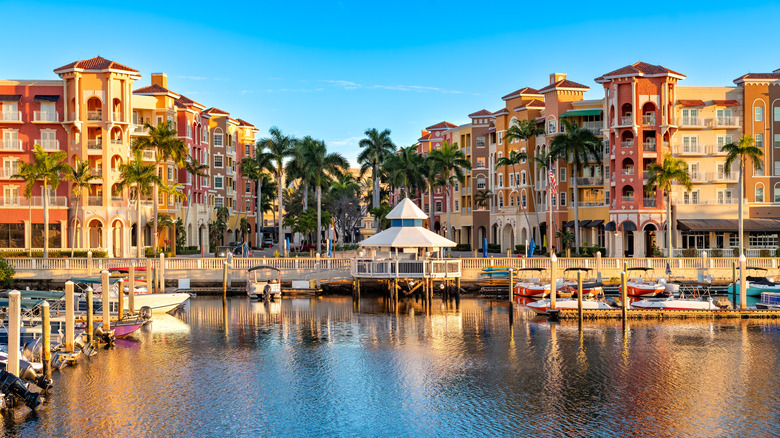 Naples, Florida, has a vibrant downtown area with upscale shops, restaurants, and a marina