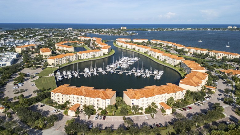 Condos in Fort Pierce, Florida on the inlet.