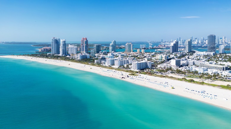 Biscayne Bay with Miami in the background