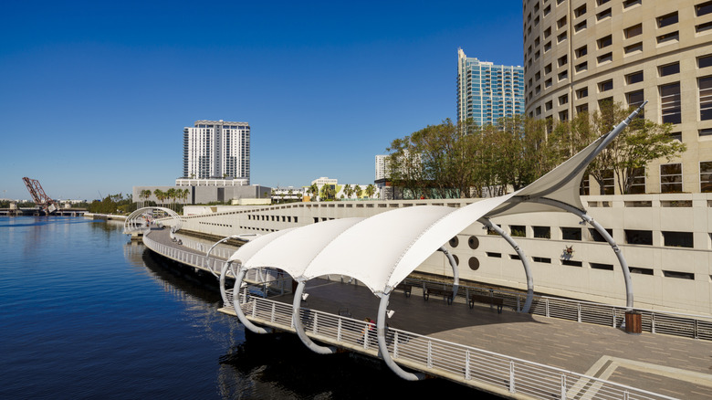 Tampa Riverwalk in Florida