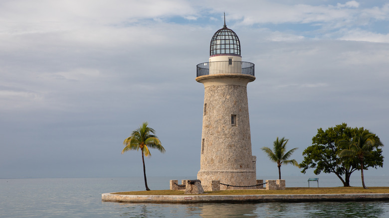 Boca Chita Lighthouse on Boca Chita Key in Biscayne National Park, Florida