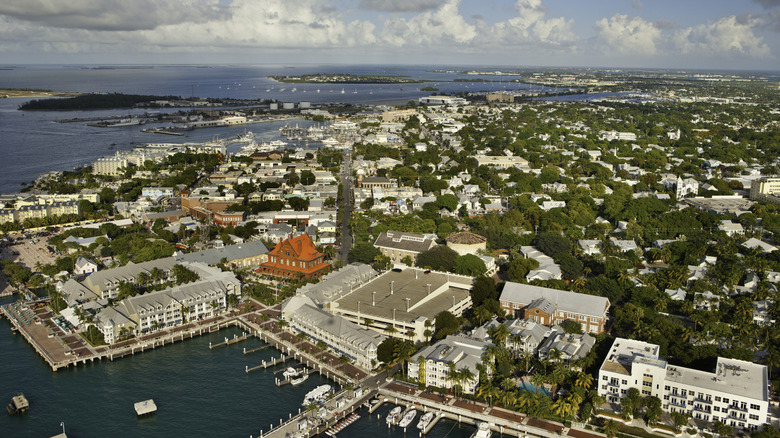 Aerial view of Key West, Florida