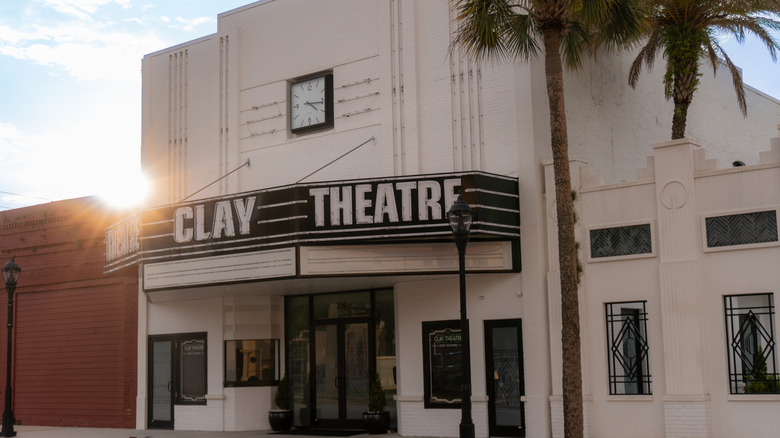 Clay Theatre, a century-old movie theatre in downtown Green Cove Springs, Florida