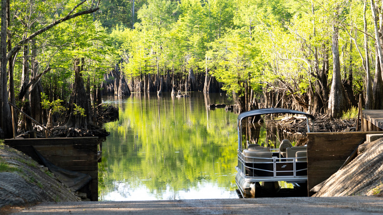 Boat ramp at the Dead Lakes in Wewahitchka, Florida