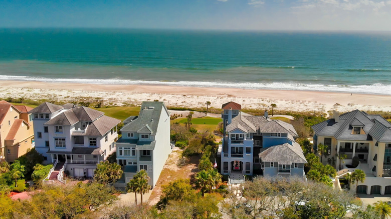 Shoreline along Amelia Island, Florida