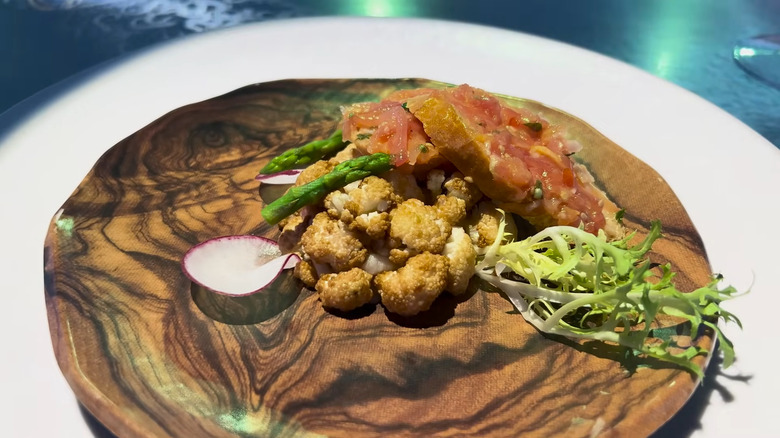 A meal from the Princess Cruises 360: An Extraordinary Experience