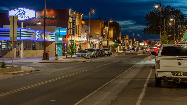 Farmington, New Mexico at night
