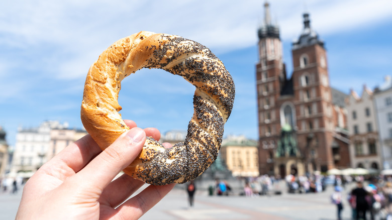 obwarzanek in krawkow poland