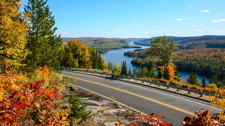 Views of Lake Wapizagonke alongside La Mauricie National Parkway