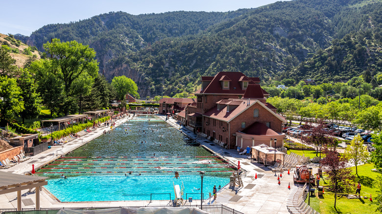 Glenwood Springs resort town in Colorado