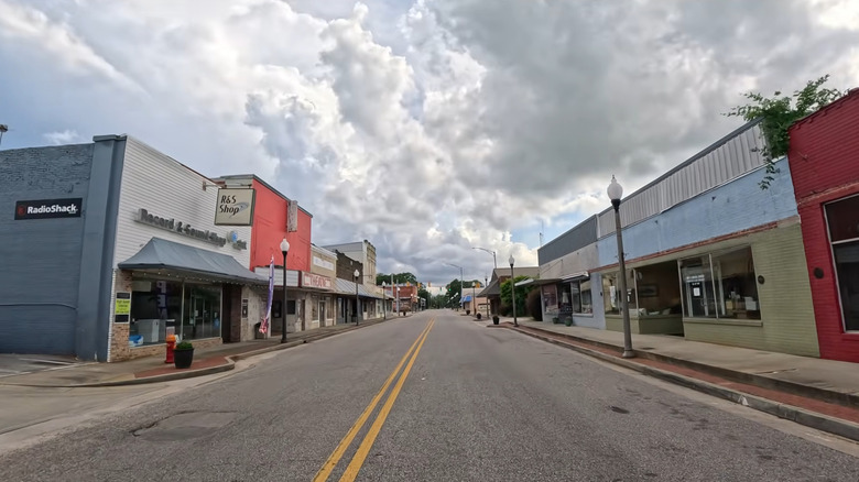 Downtown Jackson, Alabama, in Clarke County