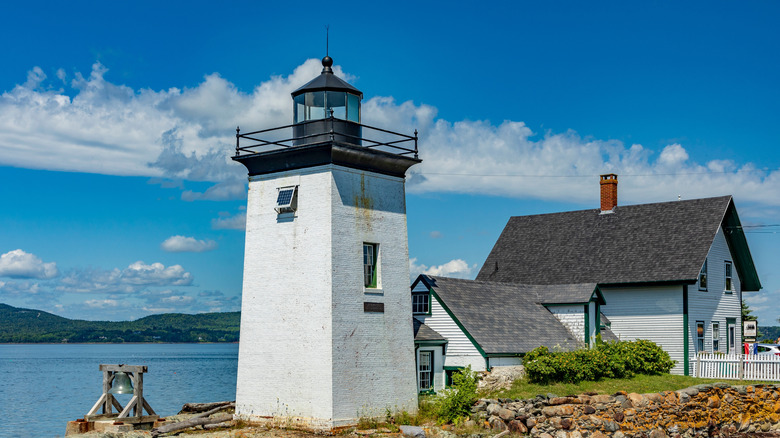 A lighthouse and sailors' museum in Islesboro, Waldo County, Maine