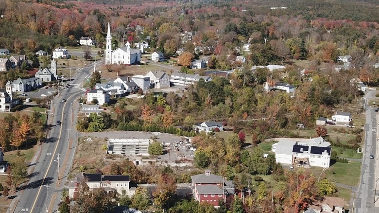 View of Monson, Masachussetts, in fall