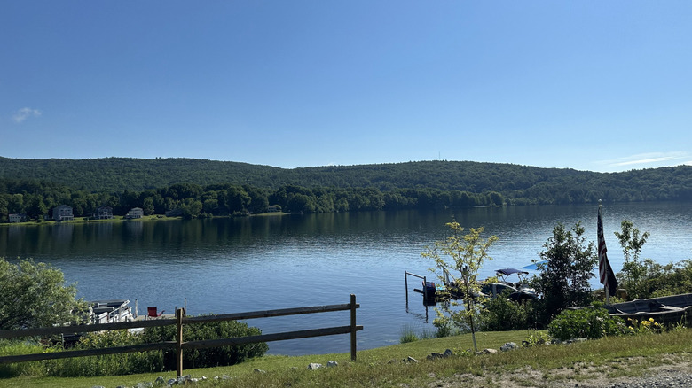 View of Mascoma Lake in Enfield, New Hampshire