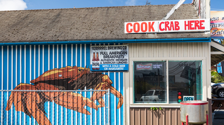 A typical crab shack near Coos Bay Oregon, on the Southern coast