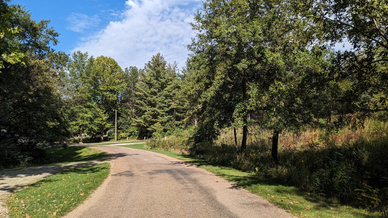 View of a path at Jefferson County Park in Fairfield, Iowa
