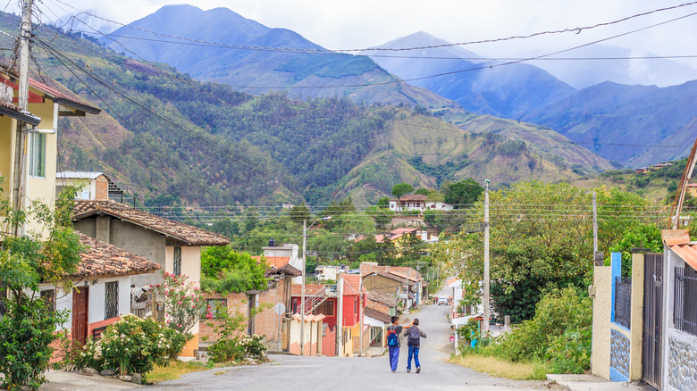 Street view in Vilcabamba, Ecuador