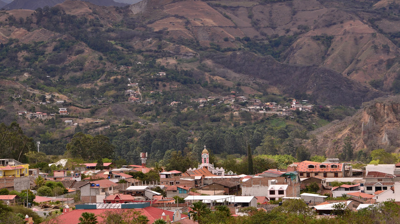 Village of Vilcabamba in Ecuador