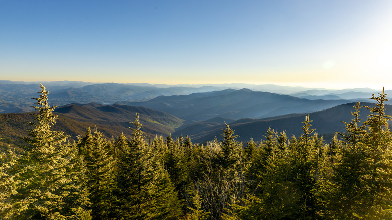 A view across the Great Smoky Mountains