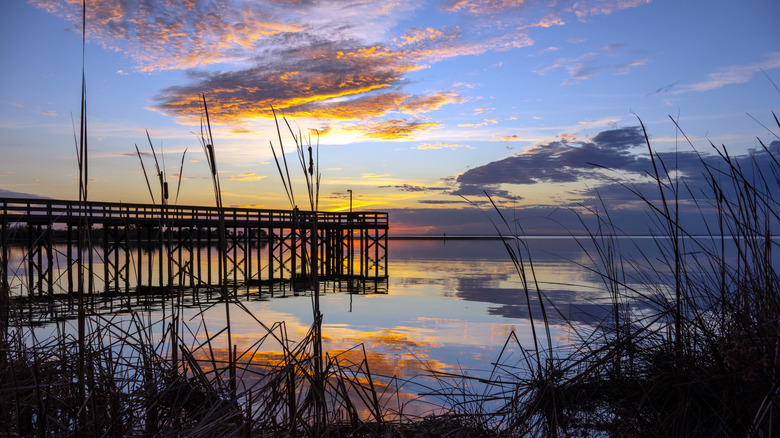 Sunset over Mobile Bay Alabama