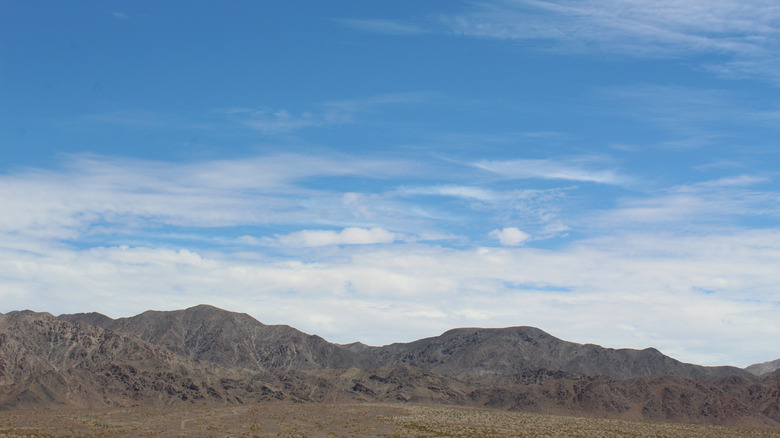 Cloud patterns over the Bullion Mountains in Cleghorn Lakes Wilderness