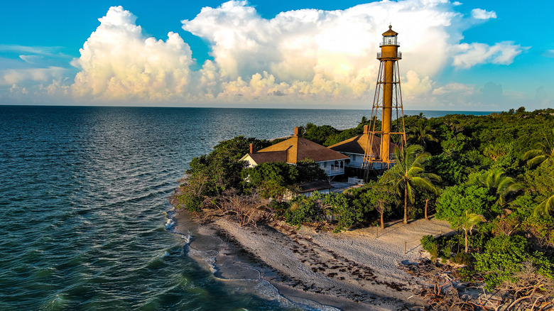 The lighthouse located on Sanibel island, Florida