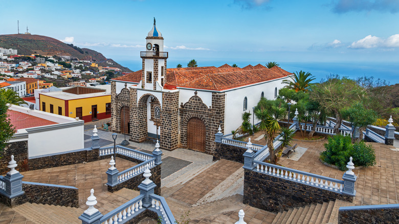Picturesque photo of typical Spanish town in El Hierro, Canary Islands