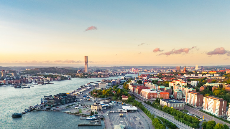 Aerial view of Gothenburg, Sweden