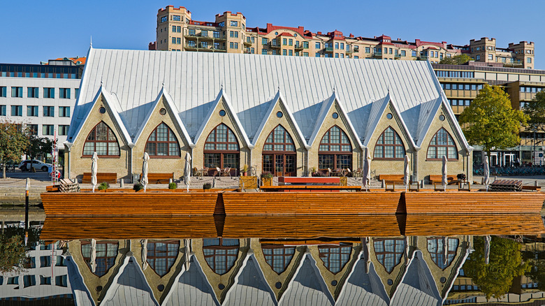 Exterior of the Fish Church fish market in Gothenburg