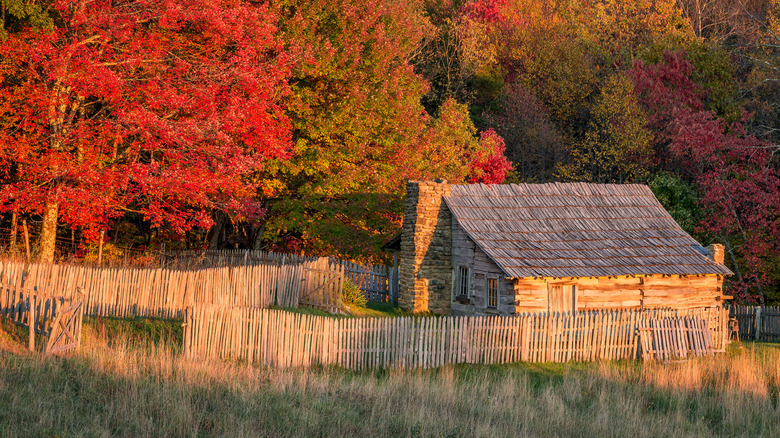 One of the historic structures inside Cumberland Gap National Historical Park