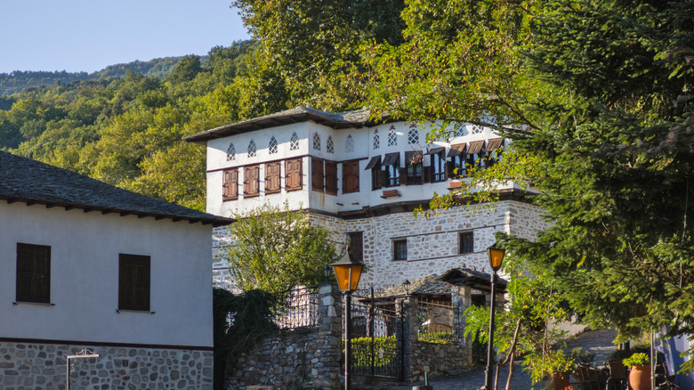 Old Byzantine housing in the mountain village of Vizitsa
