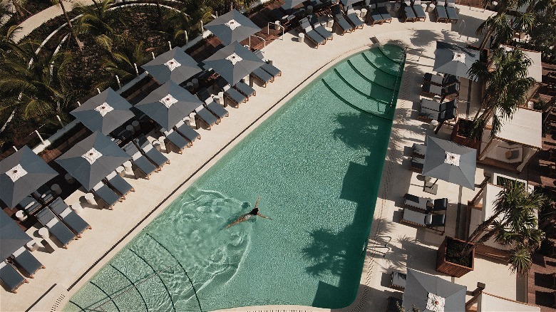 Aerial view of pool at Four Seasons Fort Lauderdale