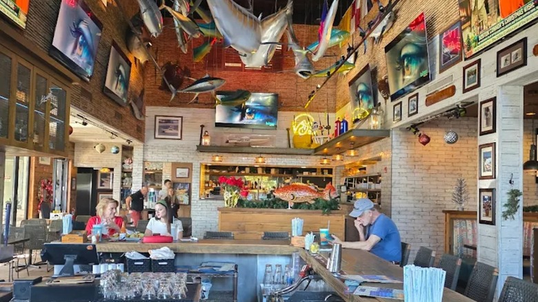 The interior view of the inside bar at Quarterdeck