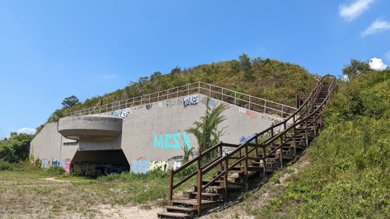 The abandoned fort at Fort Tilden, Queens, New York