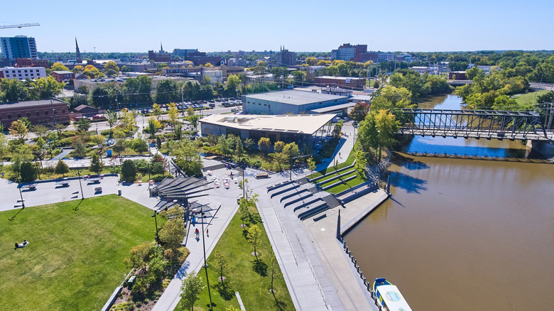 Promenade Park in downtown Fort Wayne