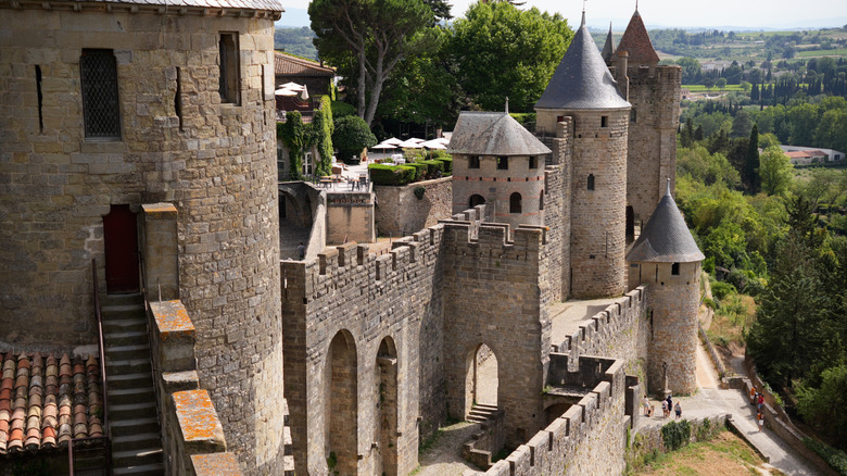 Medieval fortifications of the city of Carcassonne, France