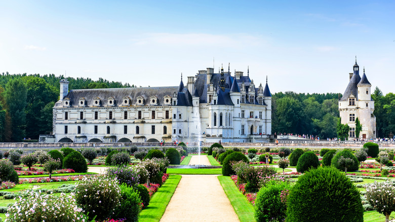 Château de Chenonceau and the gardens in France