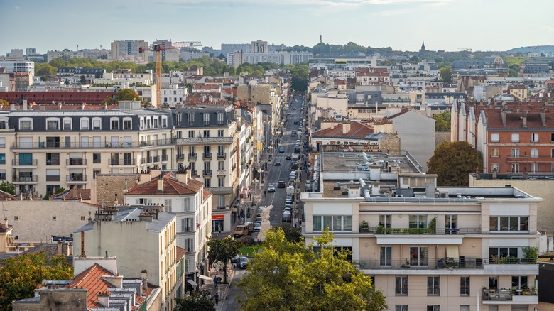 Looking out over Montrouge, France