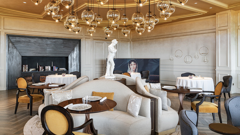 Interior of Le Royal, the Michelin-starred restaurant inside the Royal Champagne Hotel & Spa