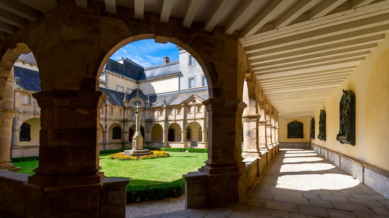The cloisters at Sainte‑Anne‑d'Auray in France