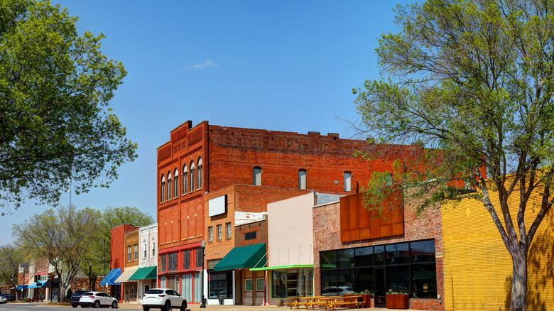 Buildings in the downtown area of Stillwater, Oklahoma